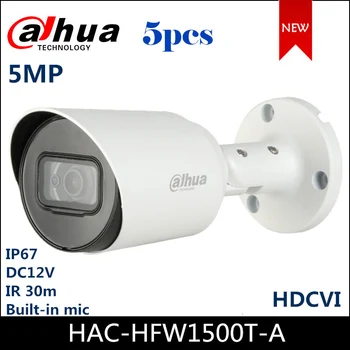 

Dahua HDCVI Camera 5MP 1/2.7" CMOS Smart IR 30M Built-in MIC Surveillance camera HAC-HFW1500T-A Outdoor camera IP67