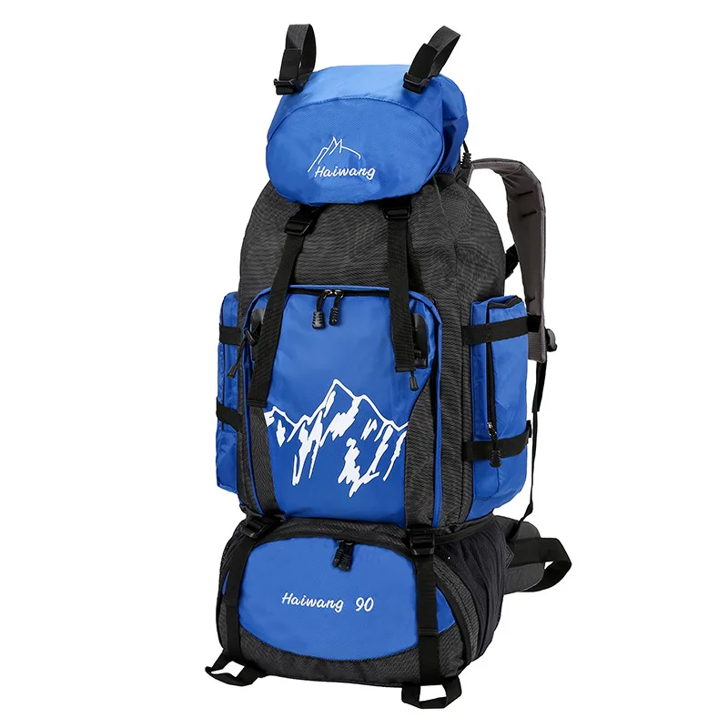 

Manufacturers Customizable Logo Outdoor Mountain Climbing Adventure Package 90L Large Capacity Outdoor Backpack Wholesale Amazon