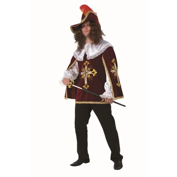 

Carnival costume "Musketeer Bordeaux", velvet, cloak, wig, hat, p. 54, height 188 cm
