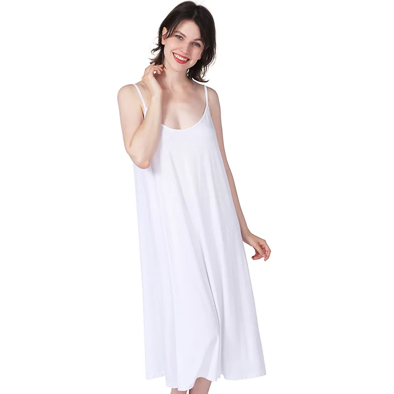 Women Nightgowns Summer Sleepwear Night Dresses 2XL-7XL Plus Size Sleeveless Loose Nightdress Fdfklak women nightgowns,women nightdresses,sleeping dress
