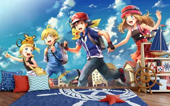 

[Self-Adhesive] 3D Murals For Pokemon 747 Japan Anime Wall Paper mural Wall Print Decal Wall Murals Belly