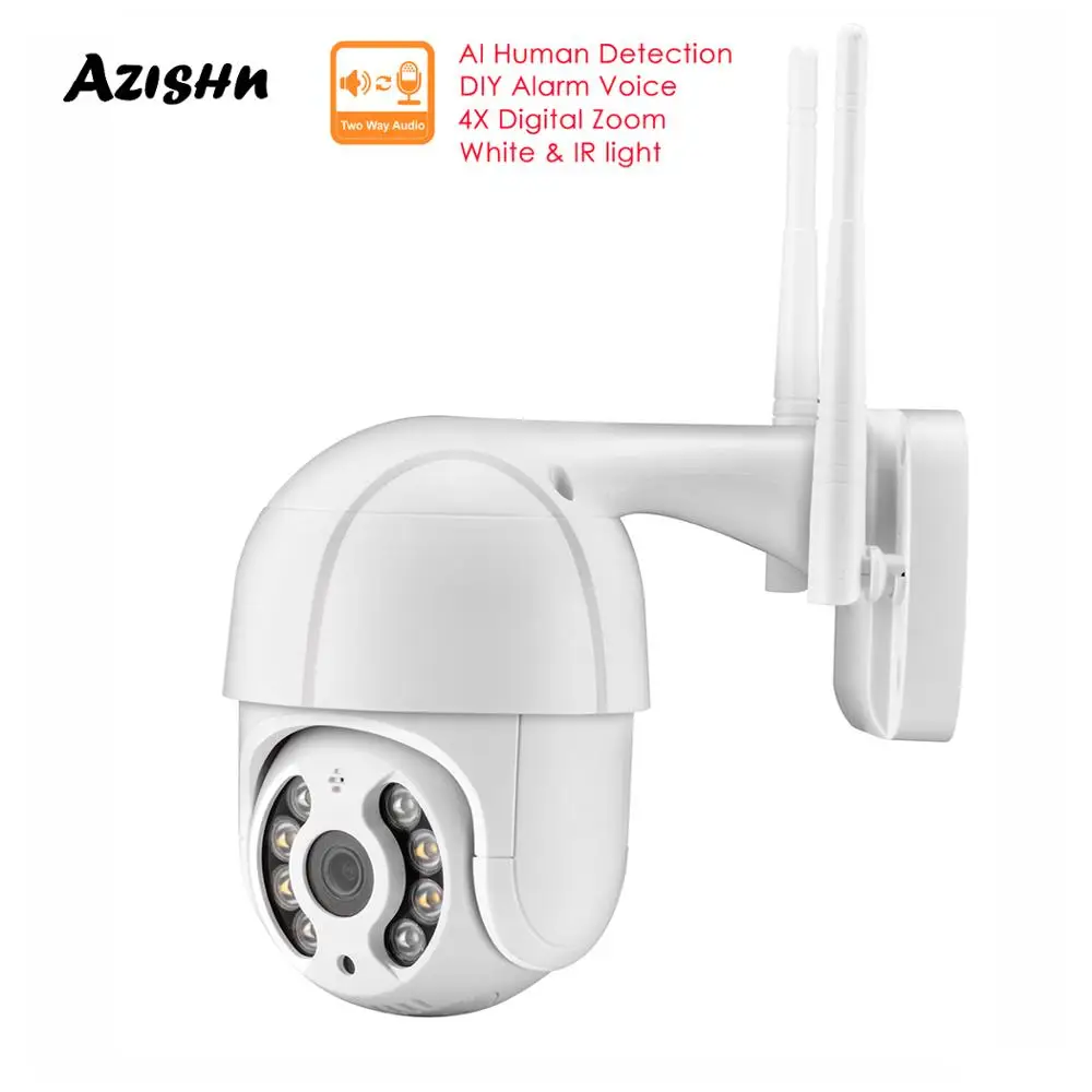 3MP 1080P PoE IP PTZ Wi Fi Камера открытый 4X цифровой зум Скорость купол двухканальную