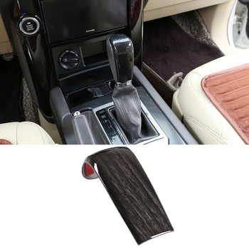 

for Toyota Land Cruiser Prado FJ150 150 AT 2010-2017 Black Wood Grain ABS Gear Shift Knob Cover Trim