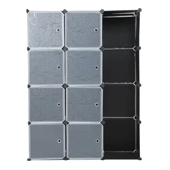 

8/9/20/16/12 Grids DIY Plastic Storage Wardrobe Shelf DIY Waterproof Home Use Storage Cube Organiser Clothes Wardrobe Cabinet