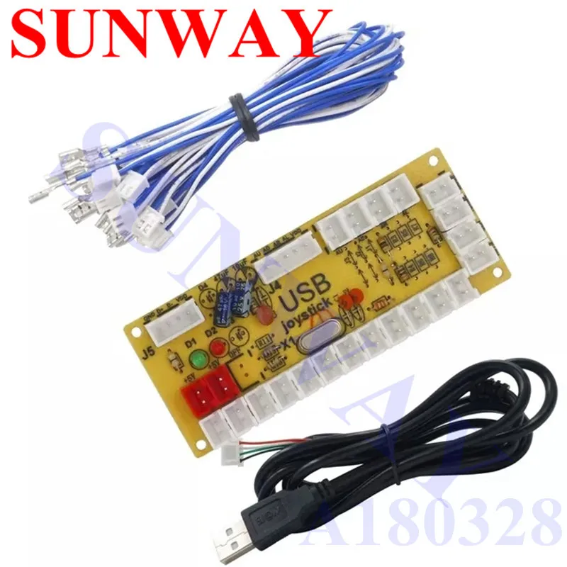 2 шт./лот аркадный USB кодировщик тренировочная палка Raspberry Pi 1/2/3 джойстик ПК MAME Retro