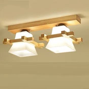 

Solid Wood Ceiling Lamp Balcony Modern led ceiling lights for Living room Bedroom Kitchen led ultra Aisle corridor light