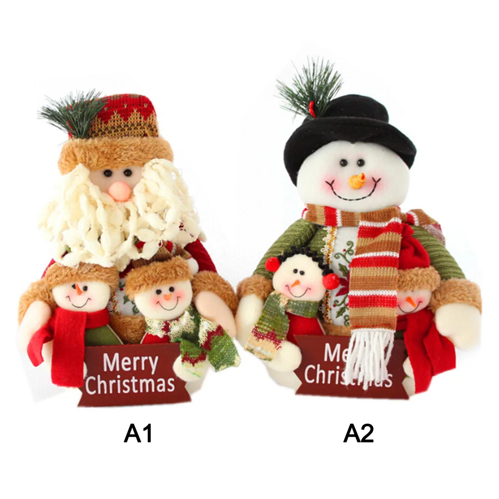 1 шт. новогодний и Рождественский Декор для дома кукла в форме Санта Клауса