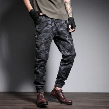 

Men's Jogger Autumn Pencil Harem Pants Men's Camo Army Pants Loose and Comfortable Freight Trousers Camo Jogger Large Size Stret