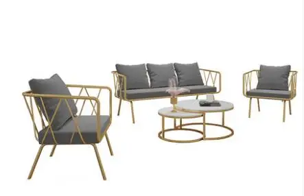 Nordic tie yi sofa tea table combination web celebrity sofa tea table contracted nail salon beauty salon negotiation and c