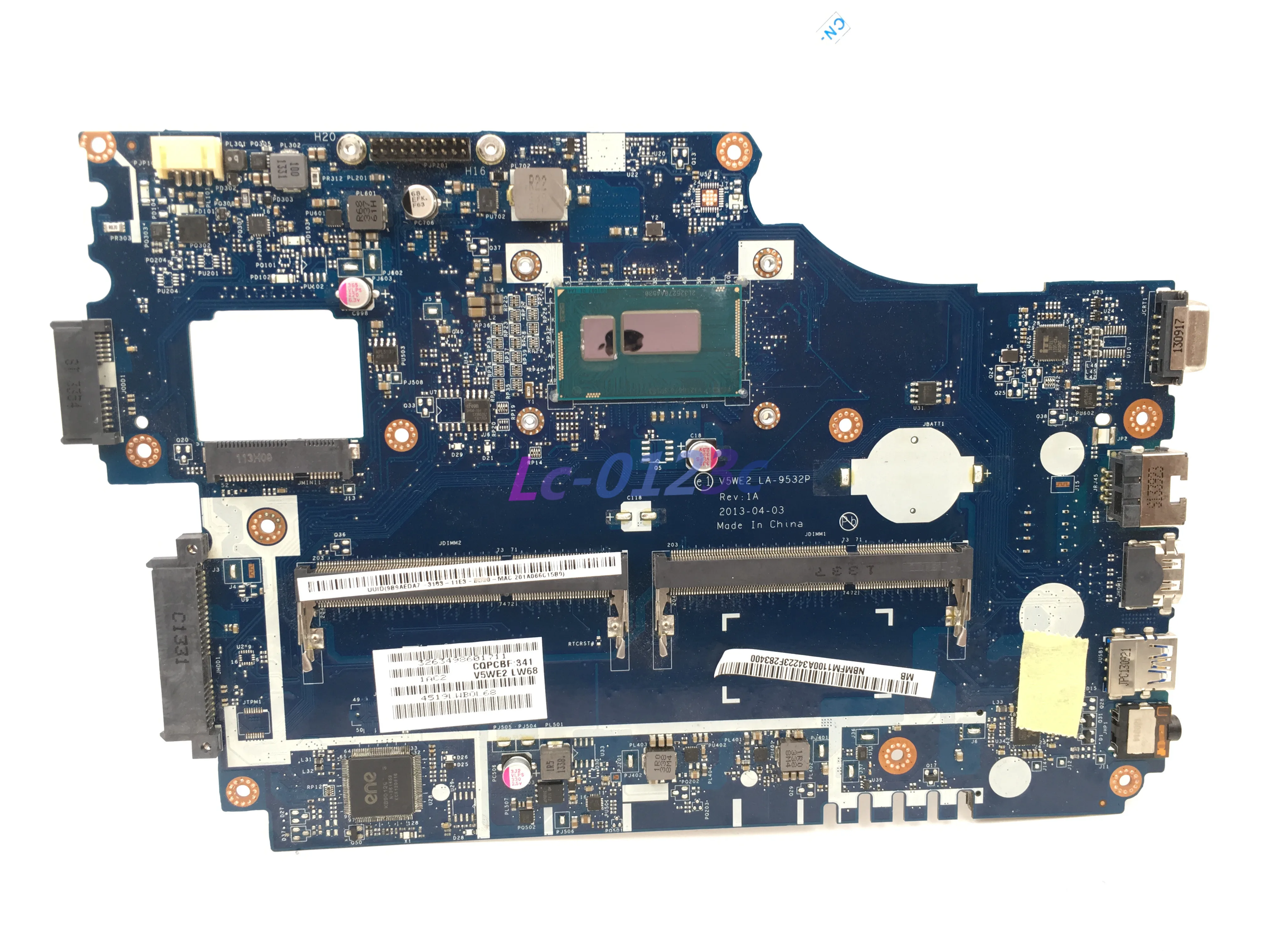 Fulcol для acer Aspire E1-532 E1-532P Материнская плата ноутбука NBMFM1100A V5WE2 LA-9532P DDR3L W/2955U Процессор