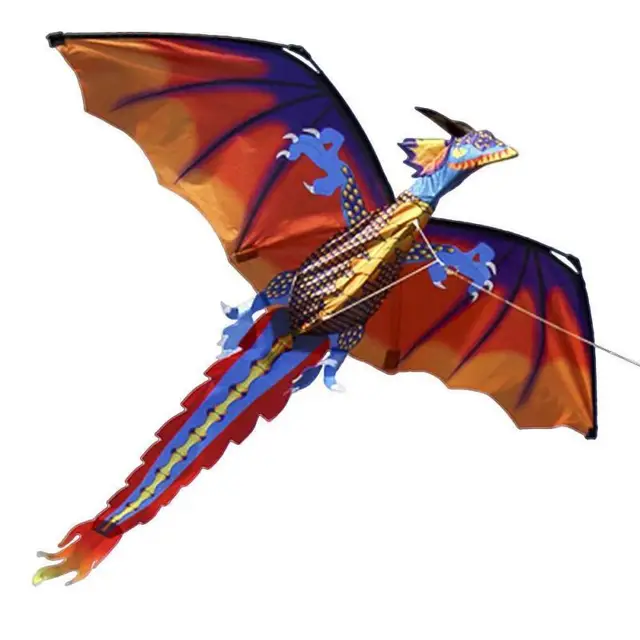 New Children Kids Gift 3D Dragon 100M Kite Single Line With Tail Kites Outdoor Fun Toy Kite Family Outdoor Sports Toy 3