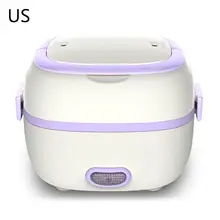 Многофункциональный Электрический Ланч-бокс Мини рисоварка подогреватель пищи Пароварка приготовления A6HB