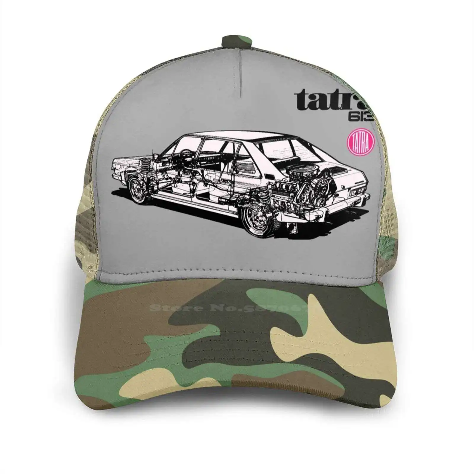 Бейсболка Tatra 613 с изогнутыми краями сетчатая 1970S 1980S 70S 80S Чехословакия Чехия