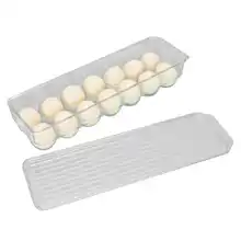 

14 Grid Egg Holder Plastic Egg Storage Box Storage Container Egg Tray Organizer for Refrigerator Kitchen Egg Holder