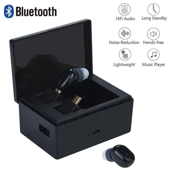 

Twins Wireless Bluetooth 4.2 Stereo Headset Mini In-Ear Earphones Earbuds Gaming Headset For iOS Android + 1200mAh Power Bank