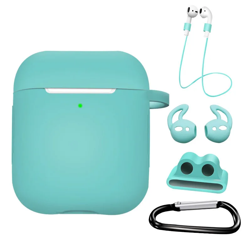 Подходит для airpods поколения 1 2 Беспроводная bluetooth-гарнитура Тонкий Силиконовый