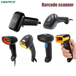 HBAPOS – Scanner de codes à barres 1D/2D portatif, lecteur de Code QR, USB, pour Terminal de point de vente/inventaire 