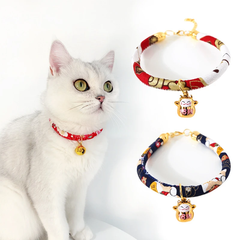 Collar de gato súper bonito estilo japonés Shiba Inu, Collar para perro mascota gato, accesorios para gato, Collar COLGANTE para gato