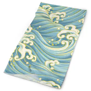 

SHINYWEET Breathable Blue Weave Headwear Neck Gaiter Headband Face Mask Magic Scarf Tube Mask Bandana Balaclava and Sport Scarf