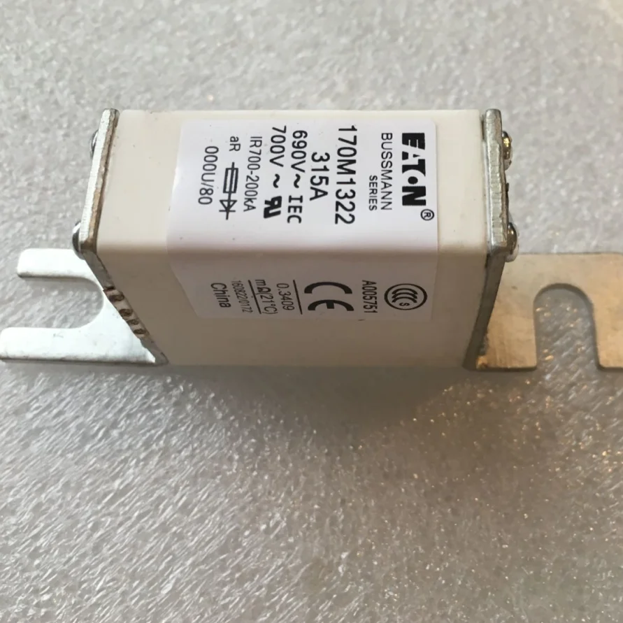 

Fuse types 170M1322 315A 690V aR Bussmann fuse for circuit protection