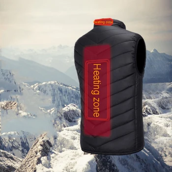 

RMen Multipurpose Outdoor Sports Camping Hiking Hunting Jacket Practical Durable Winter Electric Heated USB Heating Thermal Vest