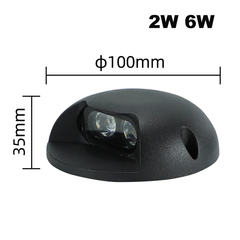 4pcs Waterproof 2W3W6W9W 110V-220V/DC12V LED Outdoor Ground Garden Path Floor Underground Buried Yard Lamp Spot Landscape Light