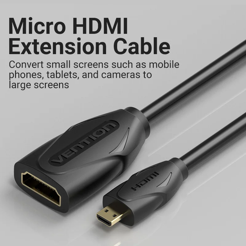 Vention HDMI Extension Cable 4K/60Hz Mini HDMI Male to Female