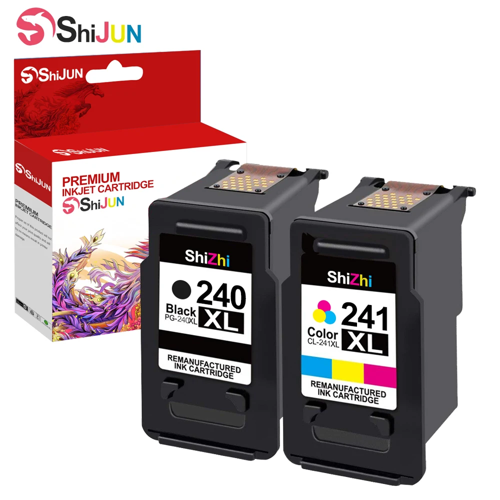 SHIJUN Ink cartridge Compatible For PG 240XL CL 241xl For Canon PIXMA MG3620 MG3520 MG3220