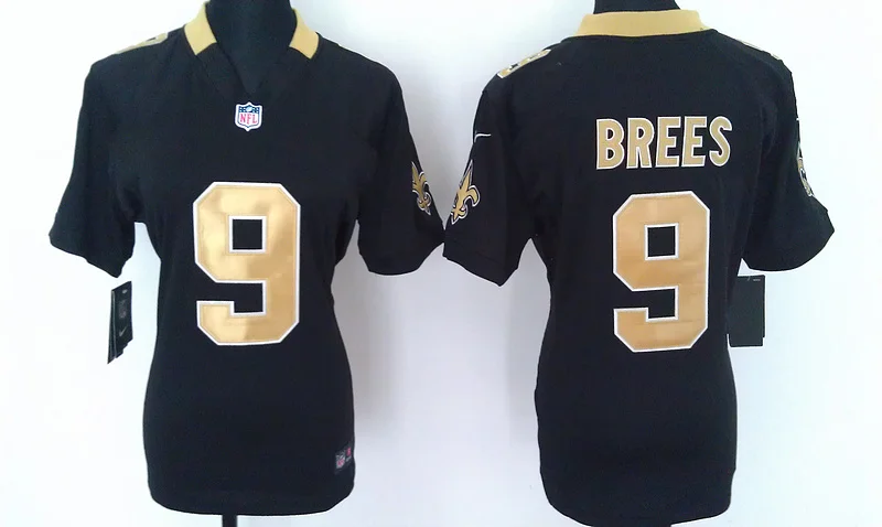 Оранжевый Женский Орлеан s,#9 Drew Brees 10# Brandin Cooks#28 Spiller Jersey - Цвет: Оранжевый
