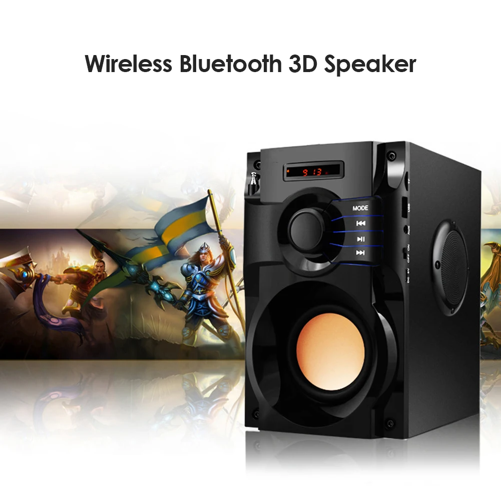 40 Вт большой Мощность Портативный Bluetooth Динамик открытый Беспроводной Сабвуфер