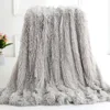 Super Soft faux fur throw blanket Fuzzy Fur Faux Elegant Cozy With Fluffy Throw Blanket Bed Long  Shaggy Soft Warm Bedding Sheet 1