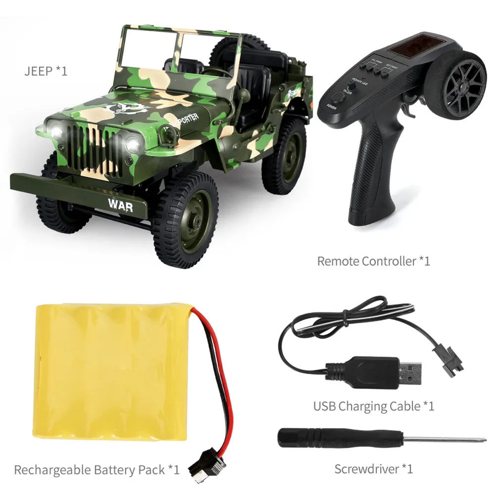 Eachine EC01 1/10 2,4G 4WD пульт дистанционного управления Rc автомобиль джедай транспортер камуфляж военный грузовик RTR игрушки