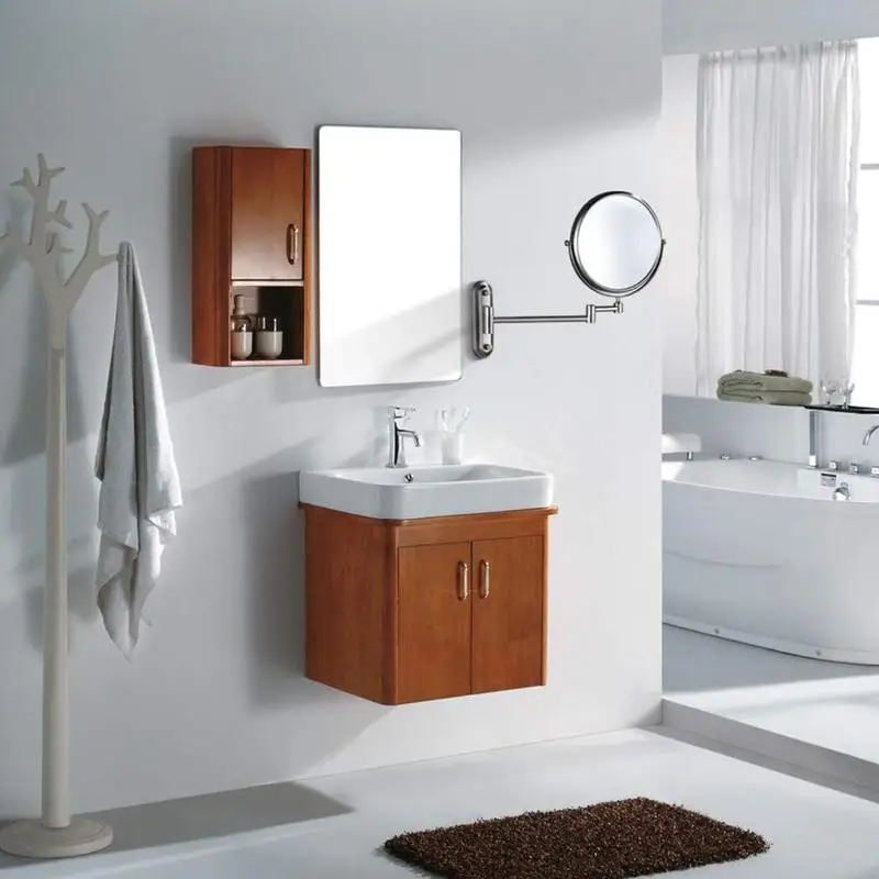 

Clear Shaving Bathroom Wall Mount Rotatable Folding Round Makeup Mirror Home Magnifying Space Saving Double Sided Decorative
