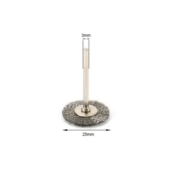

50x 25mm Stainless Steel Wire Wheel Brush Cup Shank Rotary Polishing Tool kit
