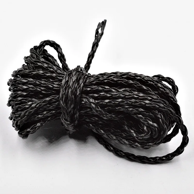 Шнур Плетеный Круглый из ПУ кожи 3 мм|Ювелирная фурнитура и компоненты| |