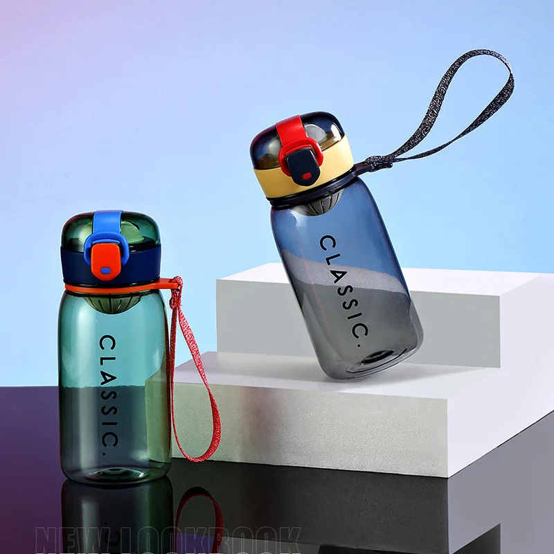 New Fashion Plastic Bottle 400ml Portable Sports Cute Kids Small Water Tea Cup with Filter Fruit Infuser Shaker | Дом и сад