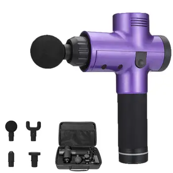 

Massage Gun Muscle Massager Ultra-Quiet 20 Speeds Level Deep Tissue Massager for Muscle Tension Relief with 4 Massager Adapter