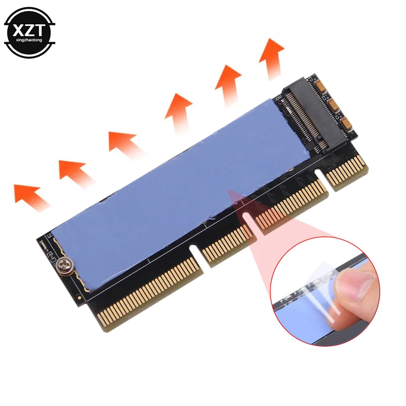 M.2 NVMe адаптер SSD для PCIe карты M2 ключ M драйвер с силиконовой охлаждающей накладкой Жесткий диск адаптер Поддержка PCIe x4x8x16 слот