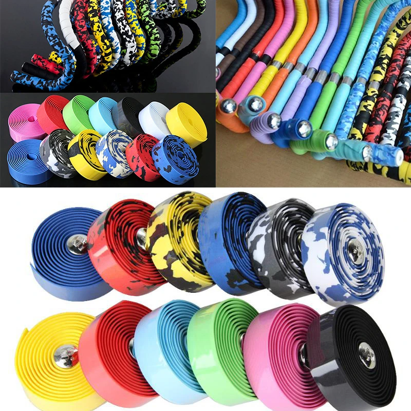 Bicycle Handlebar Tape Steering Wheel Cover Cycling Handle Nonslip Belt Rubber 