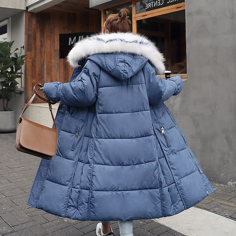 

Cotton Coat Women's 2019 Winter New Style WOMEN'S Dress Mid-length over-the-Knee Cotton Overcoat Students Korean-style INS down