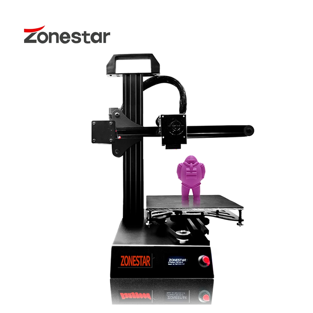 ZONESTAR портативный мини индивидуальный логотип быстрая Простая установка Высокоточный Ультра тихий низкая цена 3d принтер DIY комплект