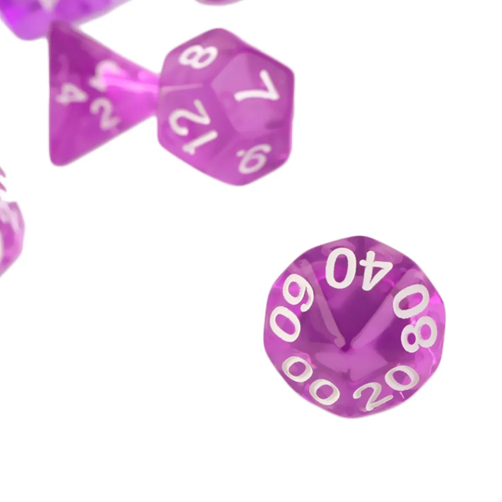 7 шт./компл. игры Multi по бокам кости D4 D6 D8 D10 D12 D20 игровой кубики Лидер продаж