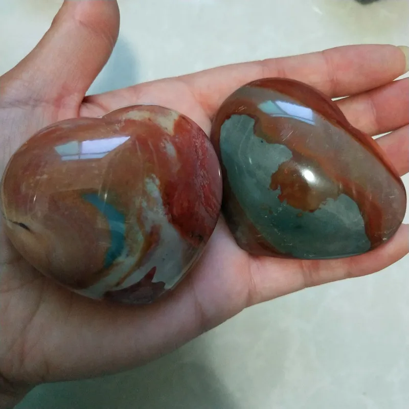 Натуральный морской камень в форме сердца, натуральные камни и минералы, украшение для дома, в форме сердца, агат, коллекция полированных камней - Цвет: X10             227g