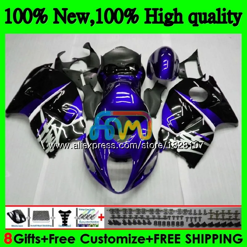 GSXR 1300 для SUZUKI Hayabusa GSXR-1300 2002 2003 2004 2005 2006 2007 49BS. 144 GSXR1300 96 02 03 синий черный 04 05 06 07 обтекатель - Цвет: No. 1