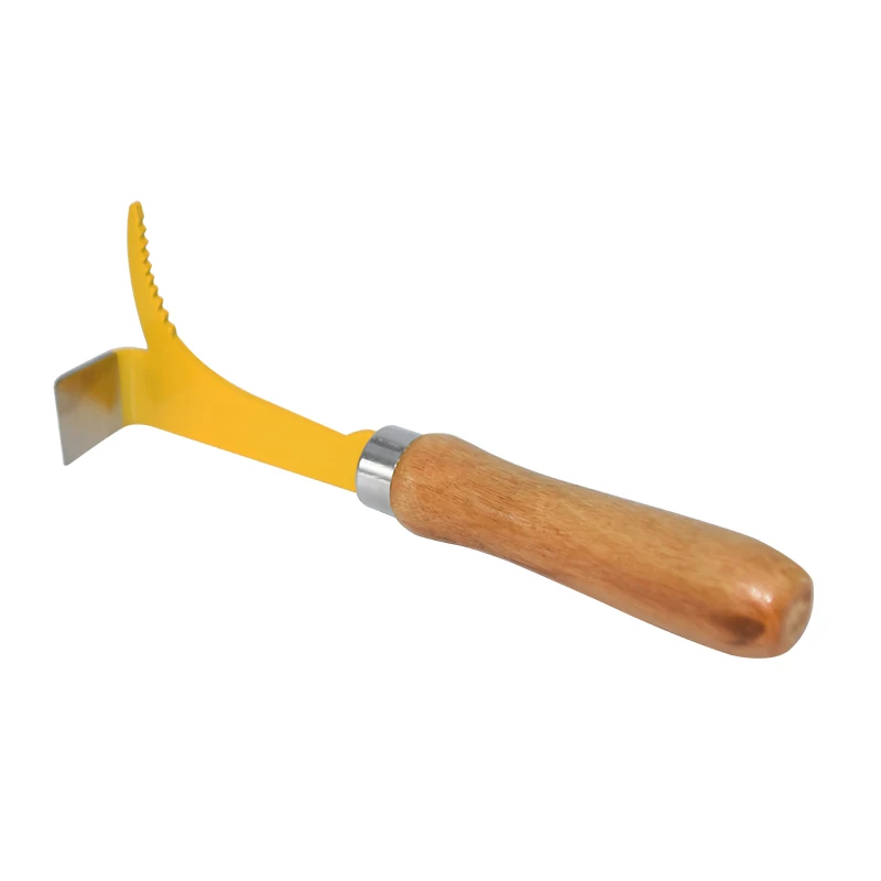 Hive Tool Бренд желтый из нержавеющей стали с деревянной ручкой Инструмент улья подходит для пчеловодства инструмент скребок оборудование принадлежности соты Садоводство - Цвет: Hive Tool