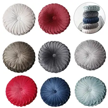 

European Style Round Seat Cushion/Back Cushion Seat Bed Sofa Pad Core Velvet Fabric Car Back Cushion Home Bedroom Decoration