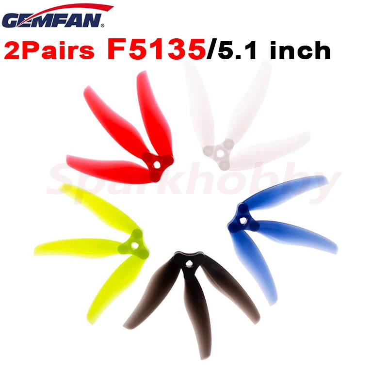 Складной пропеллер GEMFAN F5135 складной с 3 лопастями 5 1 дюйма мм 12 шт./2 пары | Игрушки и