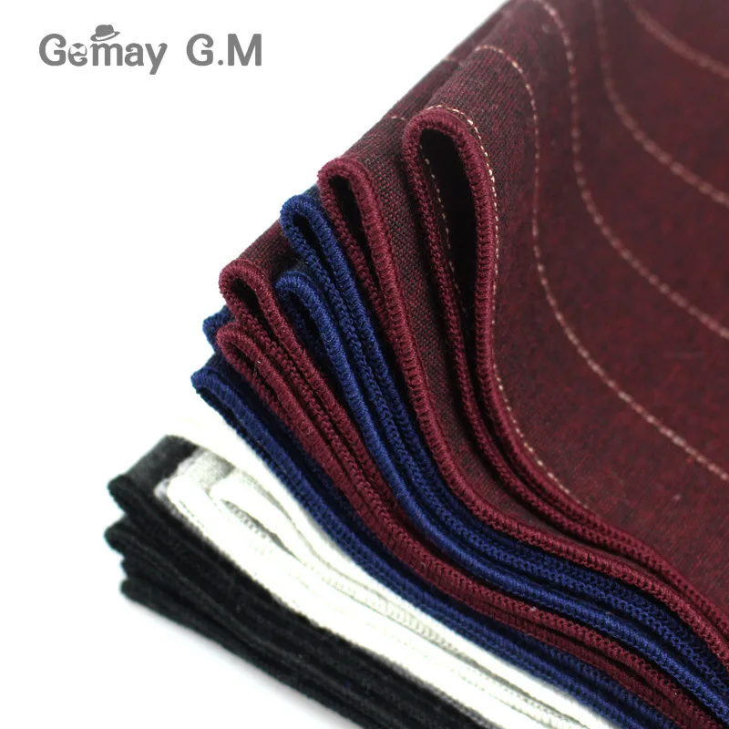 Высокое качество полосатый Карманный квадратный для мужчин костюмы хлопок платок деловой носовой платок повседневные однотонные мужские s платки шарфы
