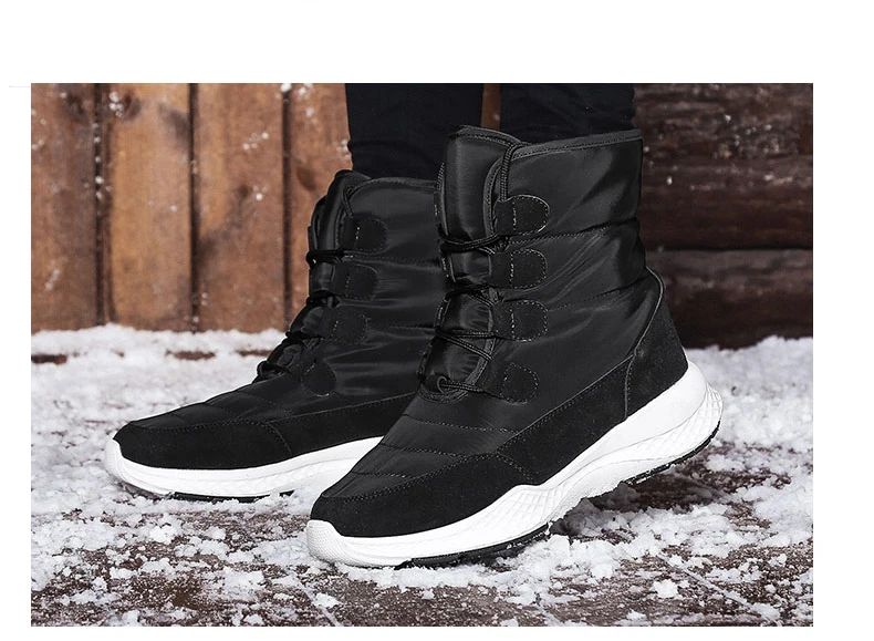 TUINANLE Women Boots Winter White Snow Boot Short Style Water-resistance Upper Non-slip Quality Plush Black Botas Mujer Invierno