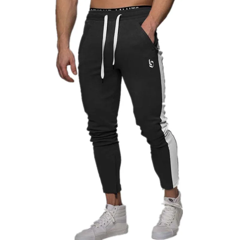 Men Slim Cotton Sweatpants Gyms Fitness Trousers Man Jogger Workout Casual Fashion Pant Pencil Pants High Quality Sportswear2109